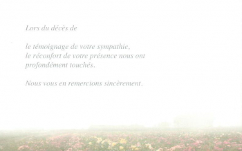 Blister champ de roses +  texte